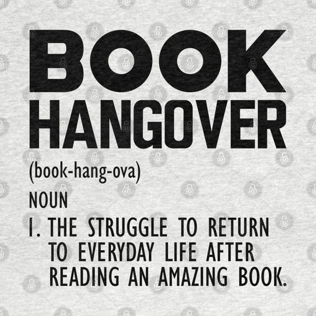 Book Hangover Funny Definition by KC Happy Shop